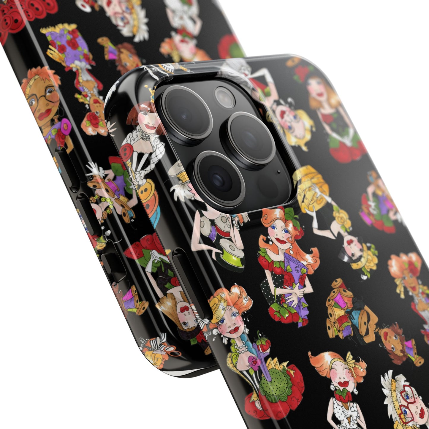 Curious Toss Black Phone Case