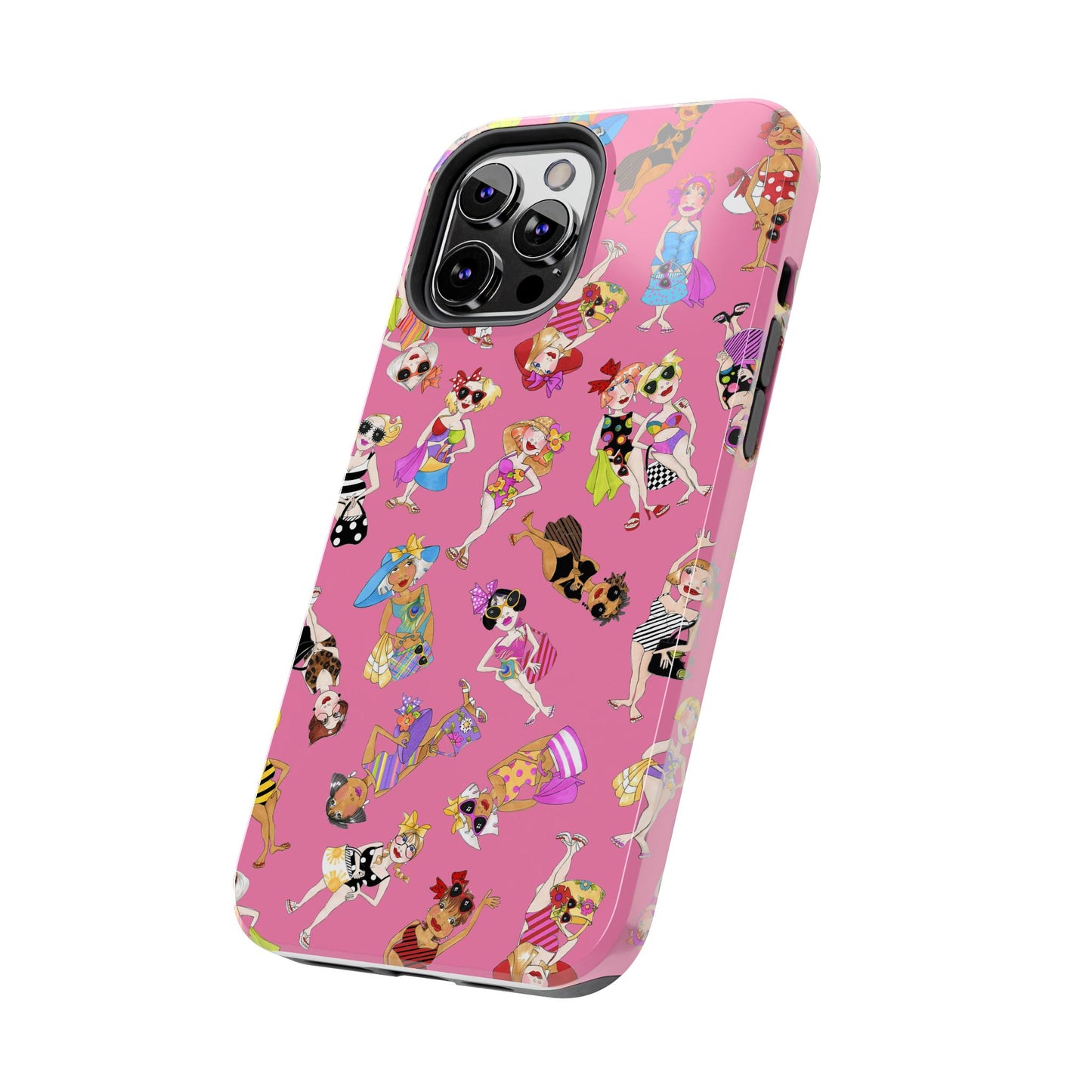 Tossed Beauties Pink Phone Case