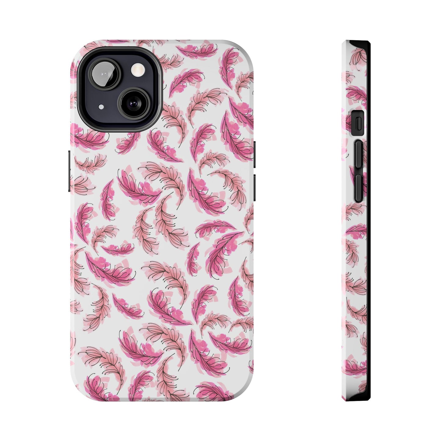 Flam Feathers White Phone Case