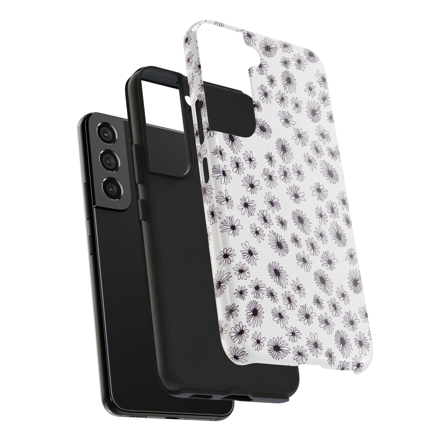 Random Daisy White / Black Phone Case