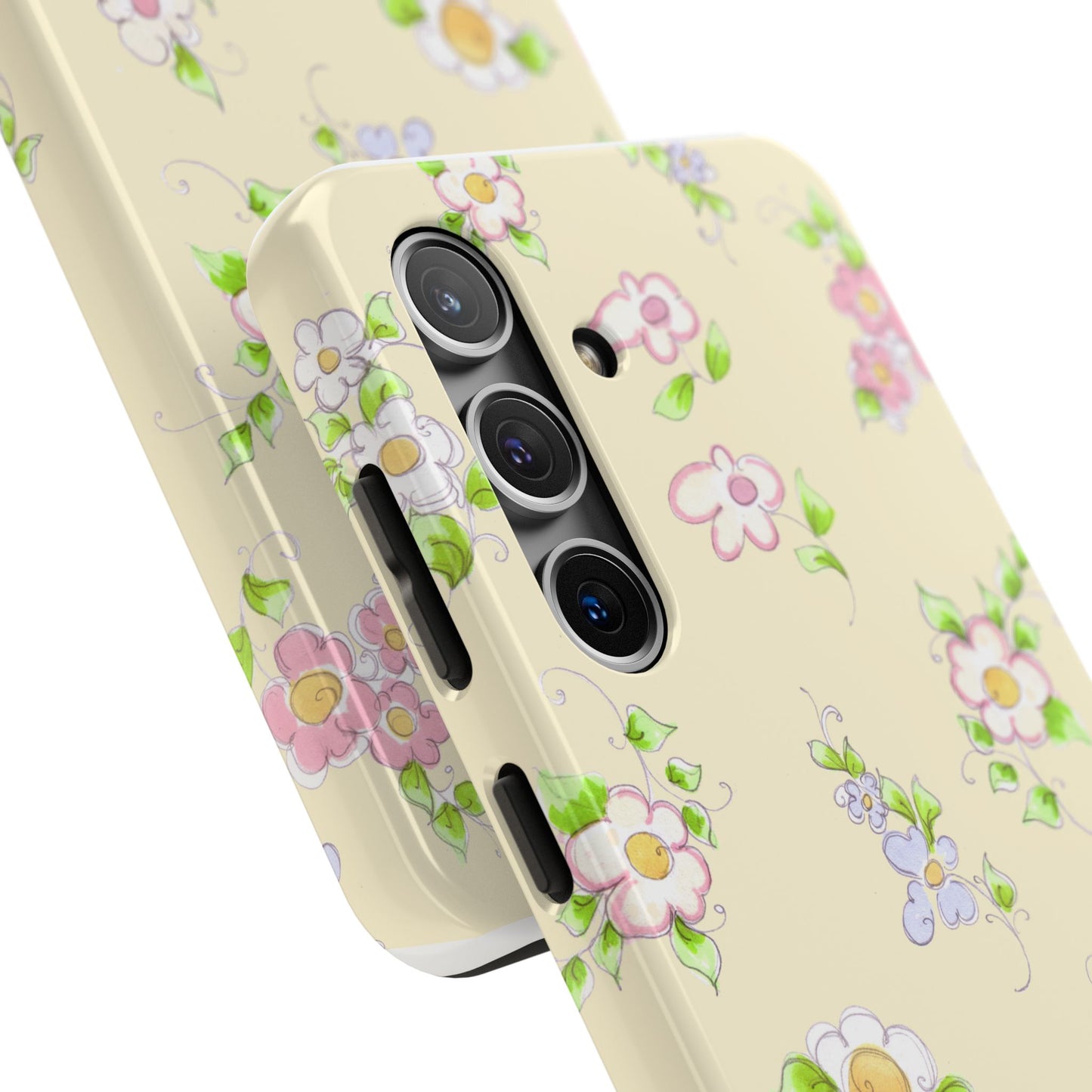 Precious Posies Yellow Phone Case