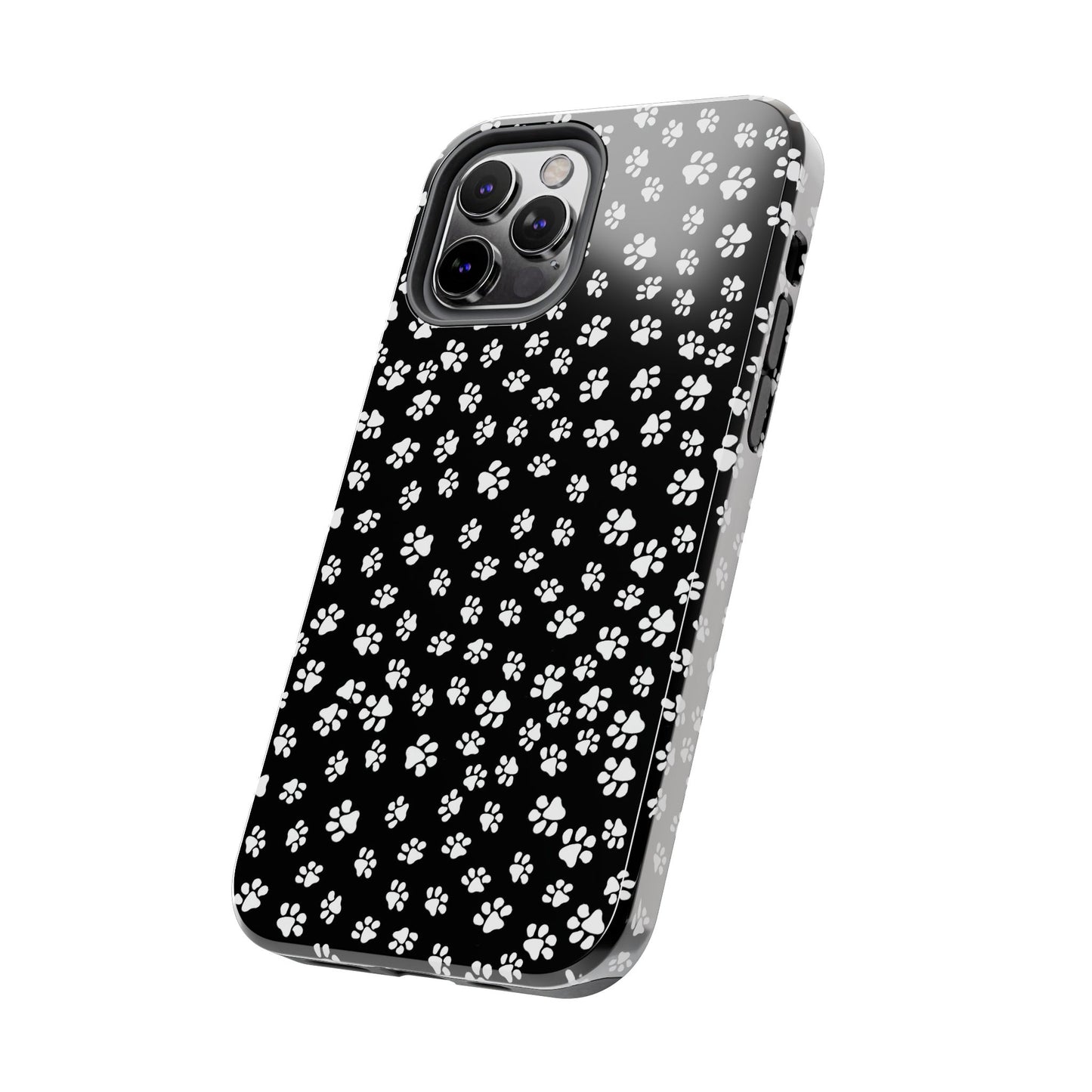 Little Paws Black / White Phone Case