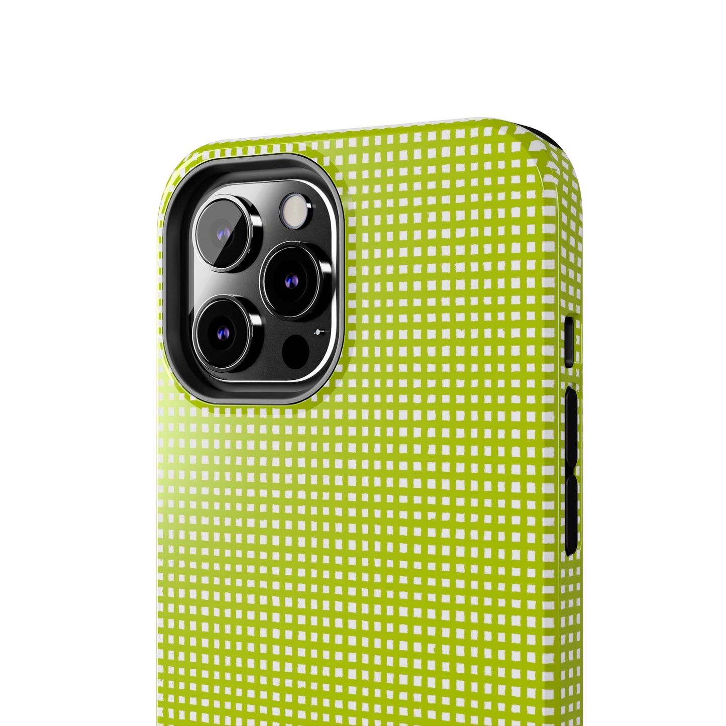 Chipper Check Lime Phone Case