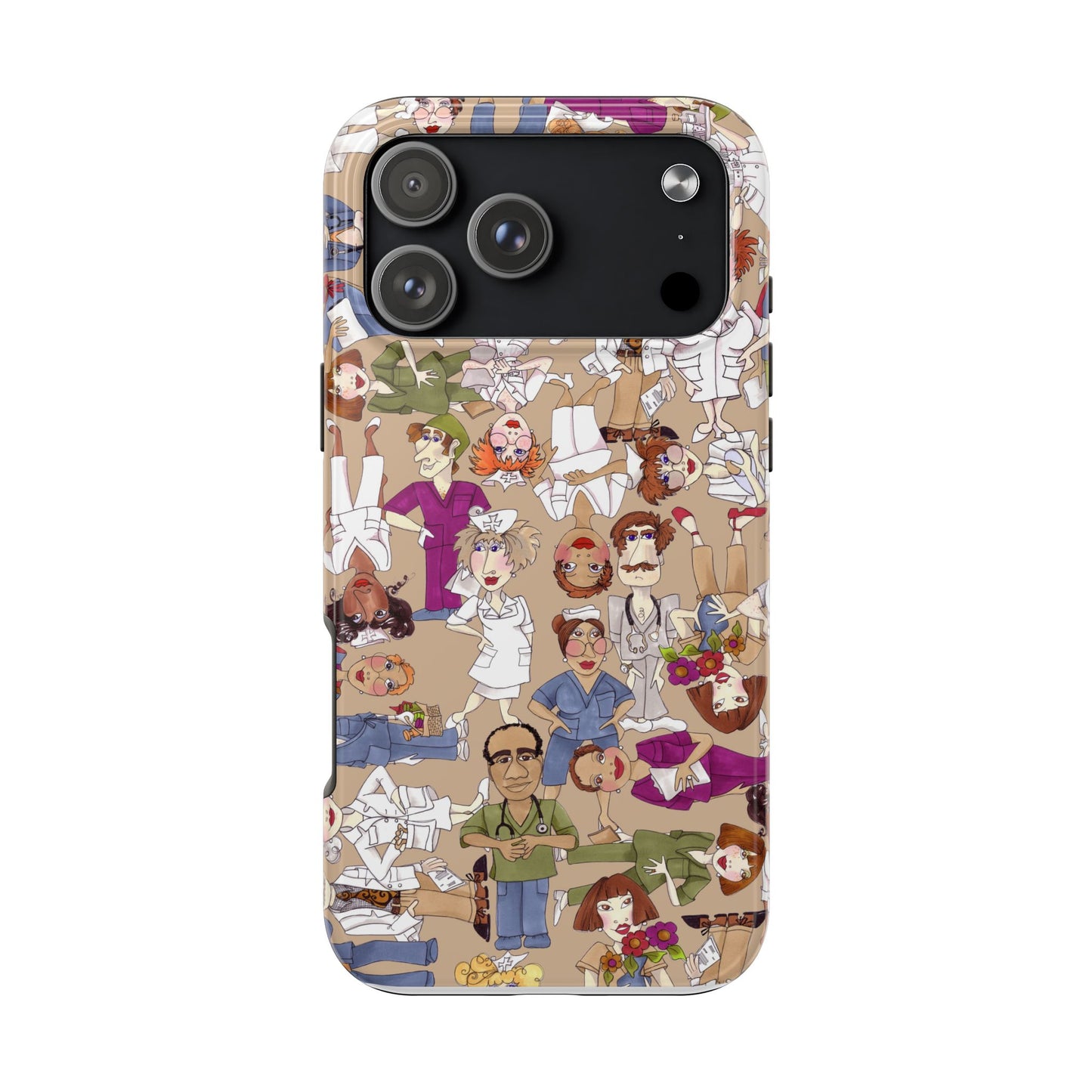 Diverse Nurse Khaki Phone Case