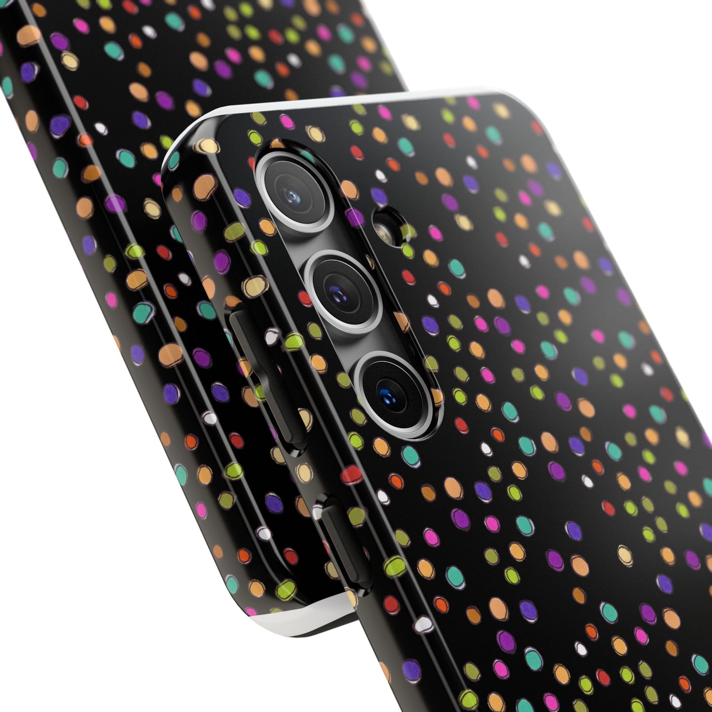 Dog Dots Black Phone Case