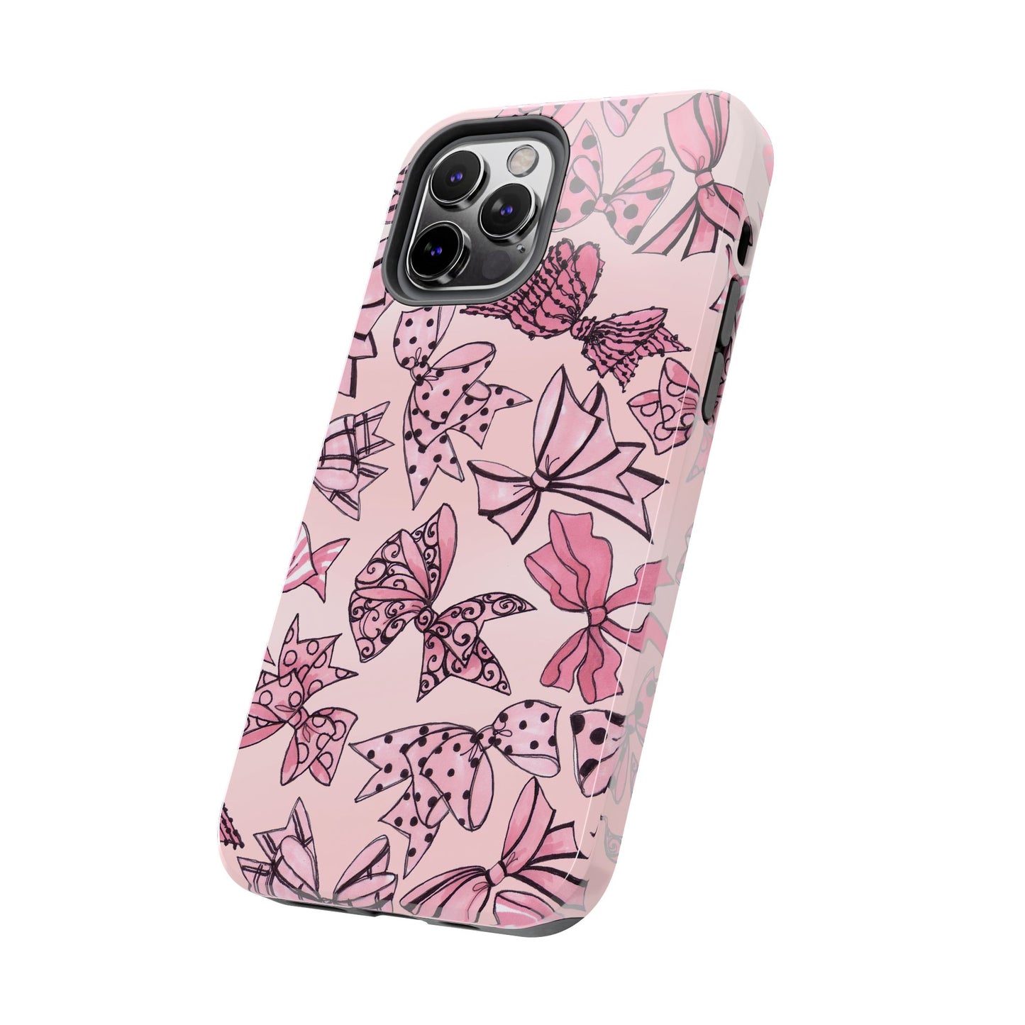 Blushing Bows Pink Sky Phone Case