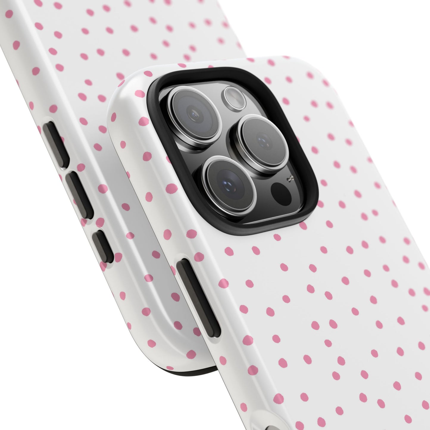 Dinky Dots White / Pink Phone Case