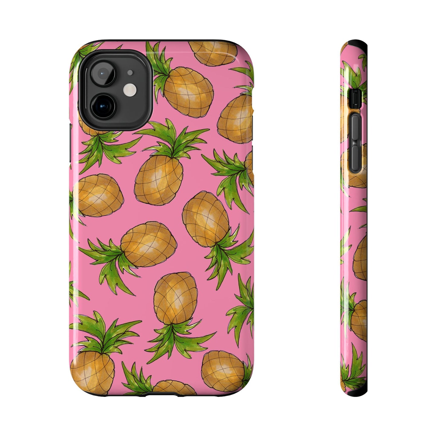 Pineapple Toss Pink Phone Case