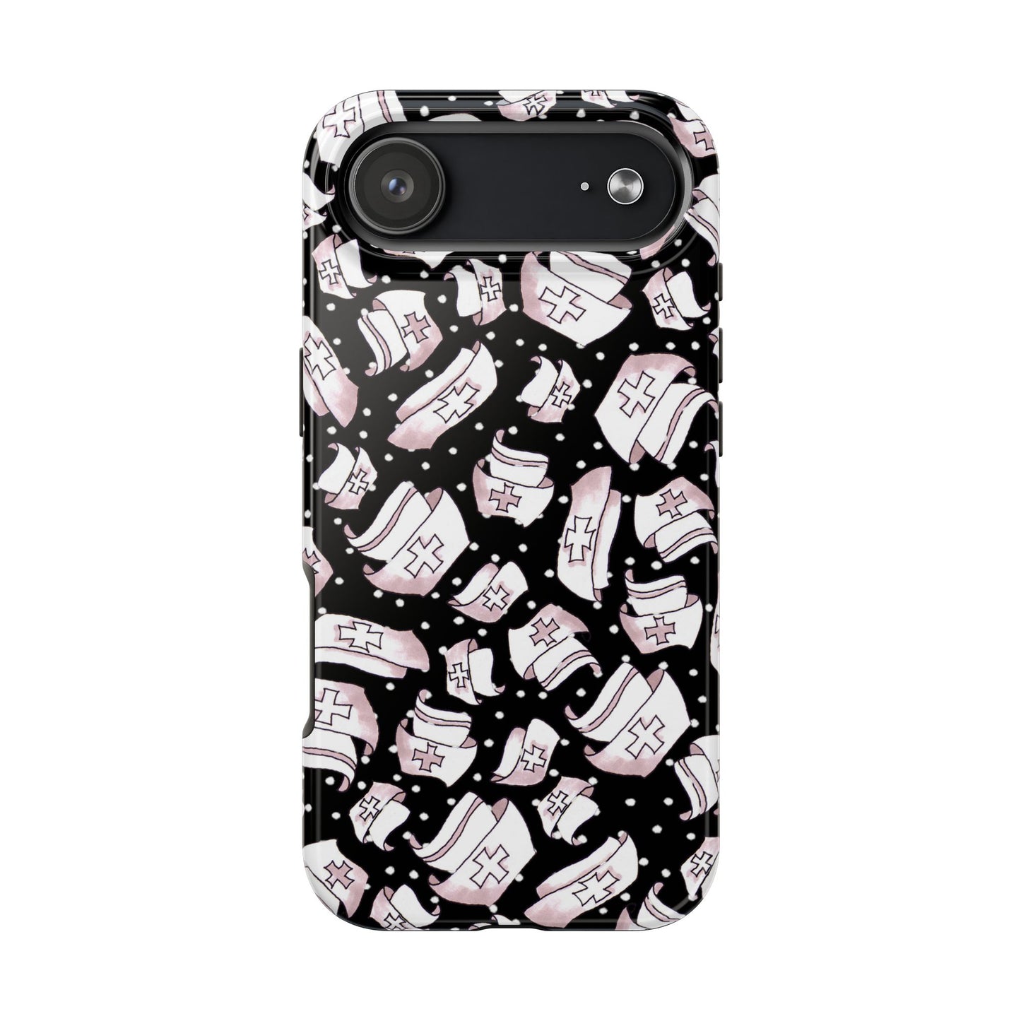 Med Hats Black Phone Case