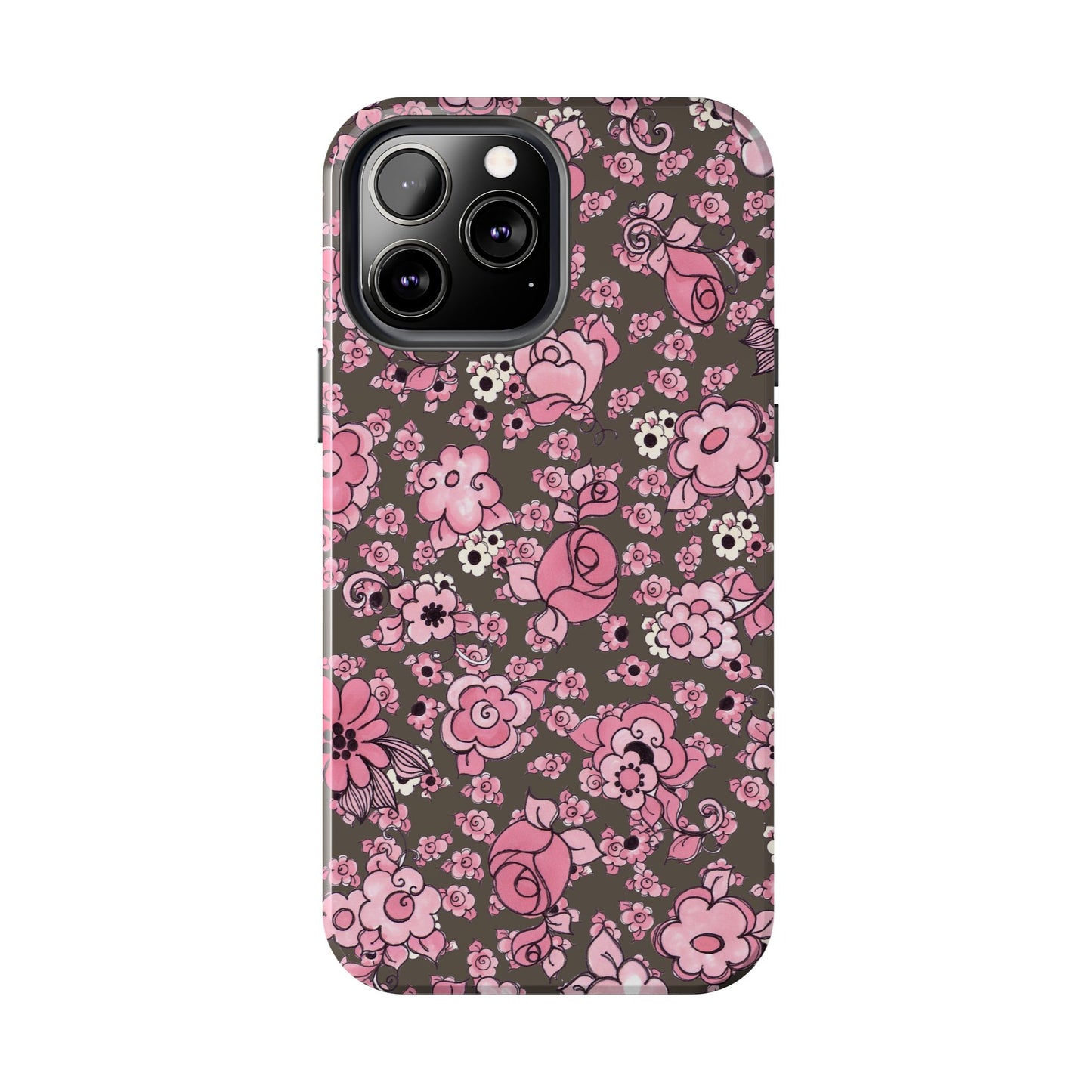 Profuse Posies Mocha Phone Case