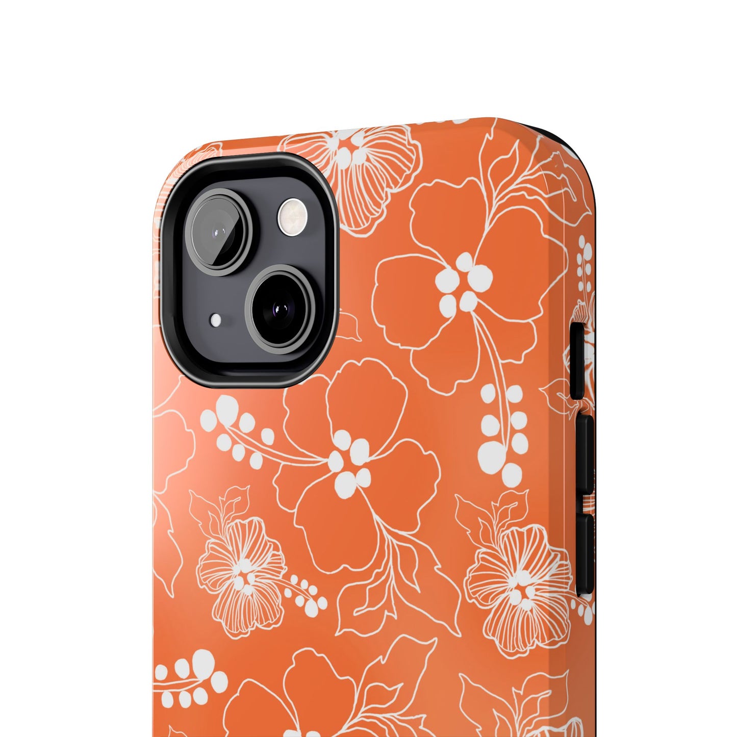 Lacey Hibiscus Coral Phone Case