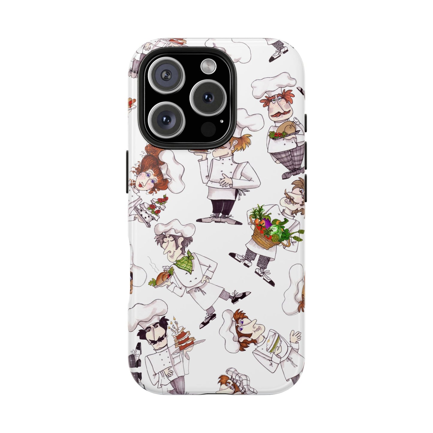 Tossed Chefs White Phone Case