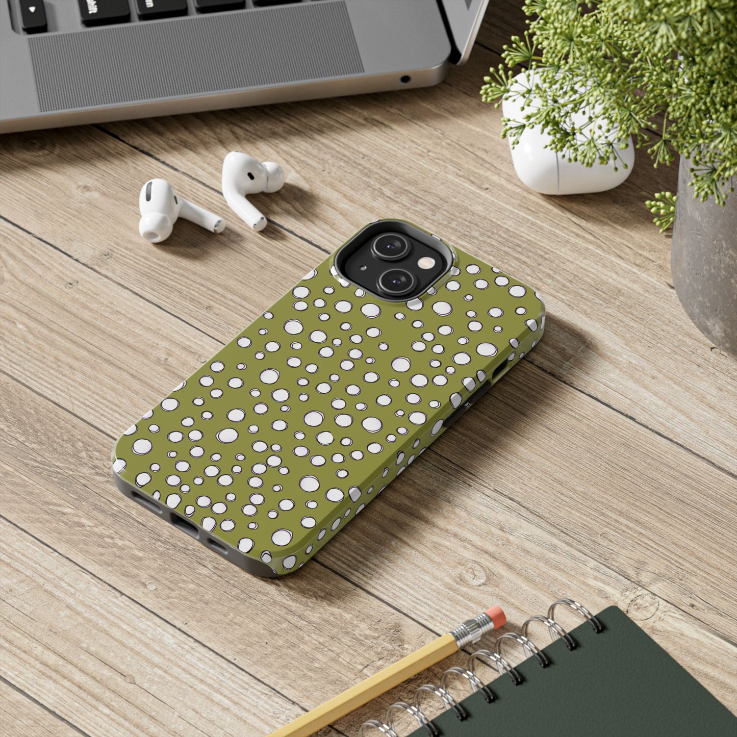 Pot Dots Green Phone Case