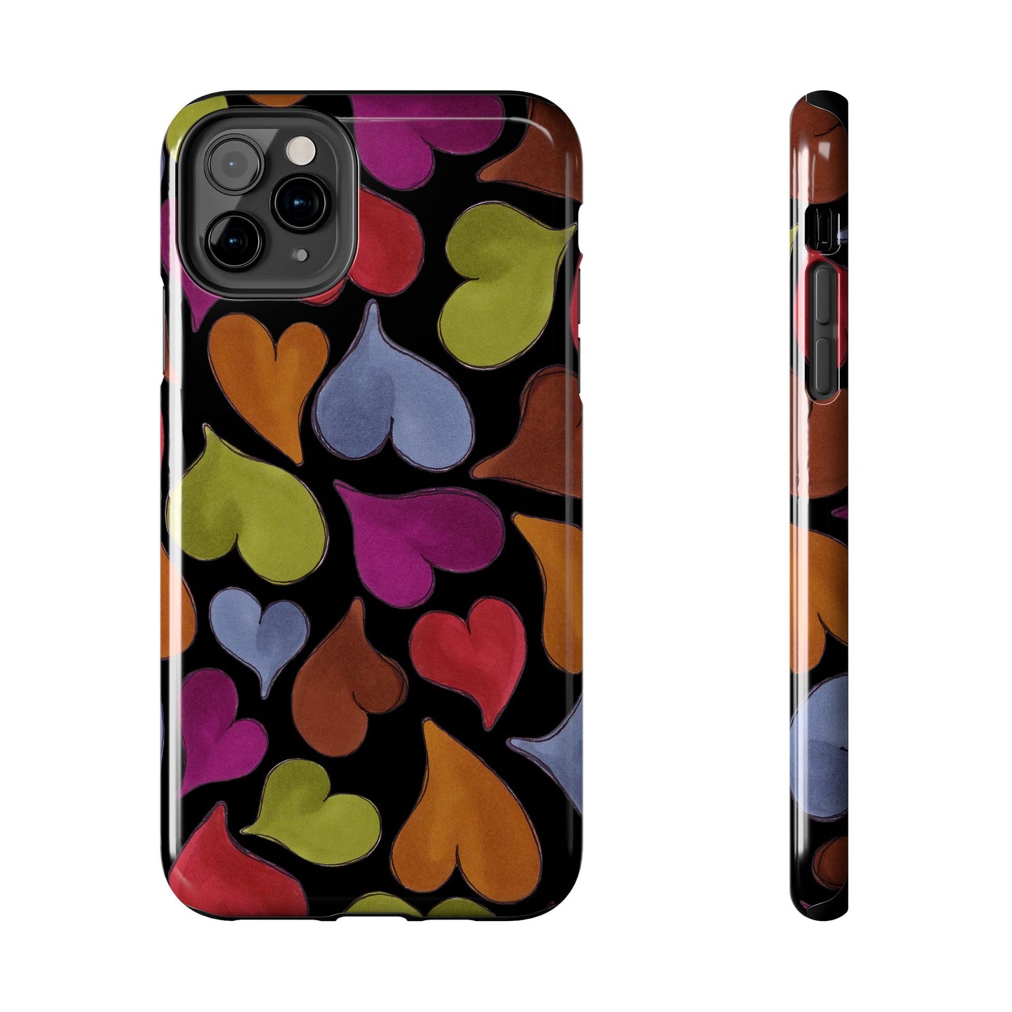 Big Hearted Black Phone Case