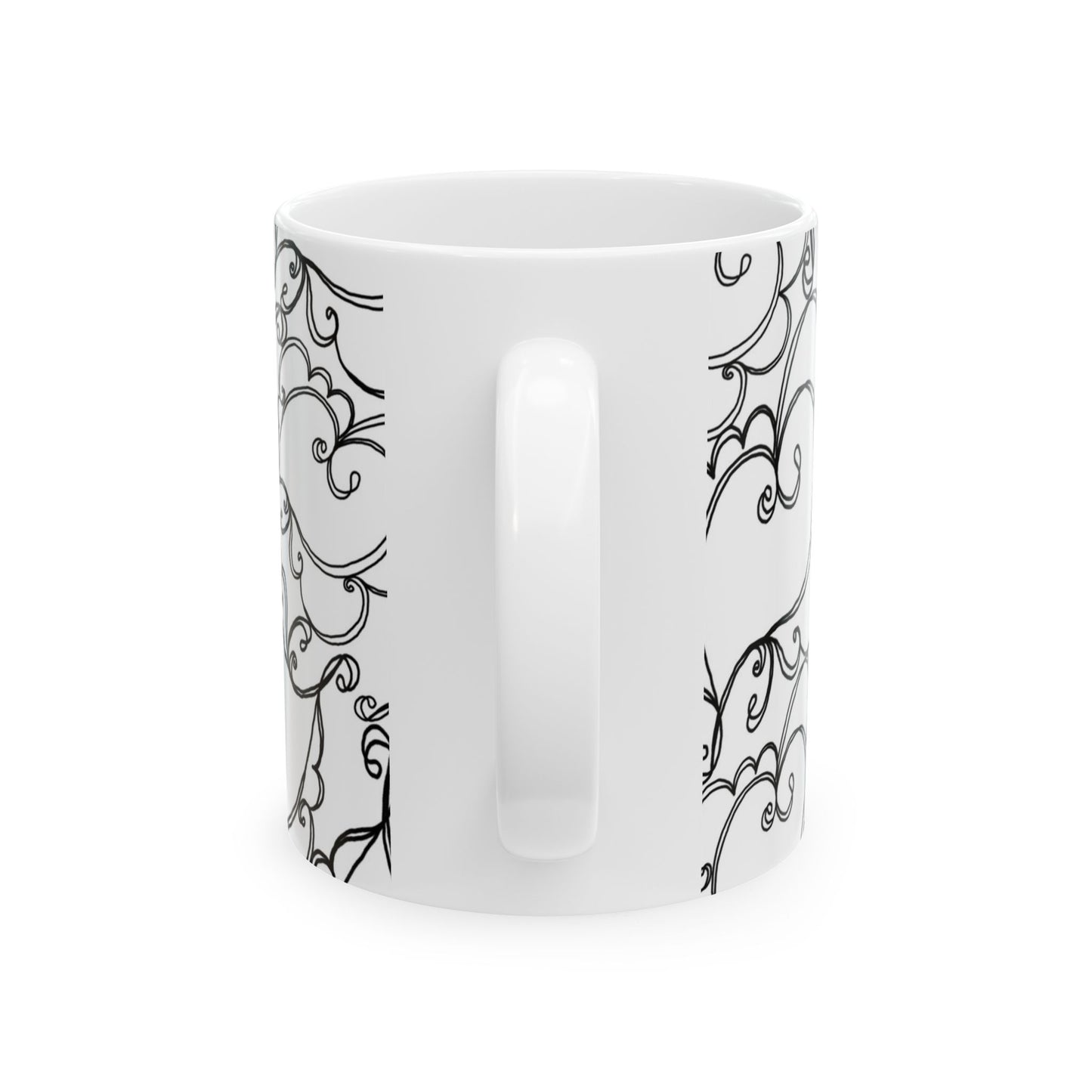 Hearts to You White / Black Cup