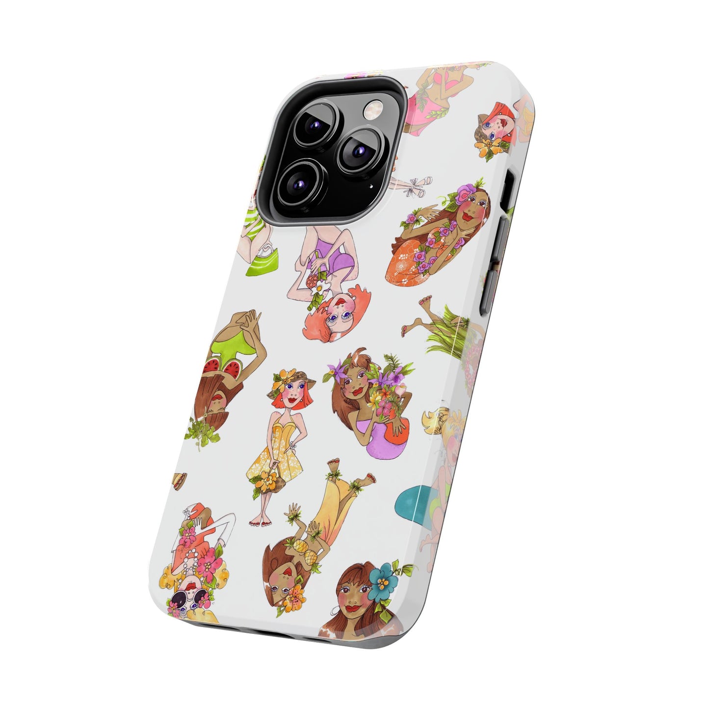 Island Toss White Phone Case