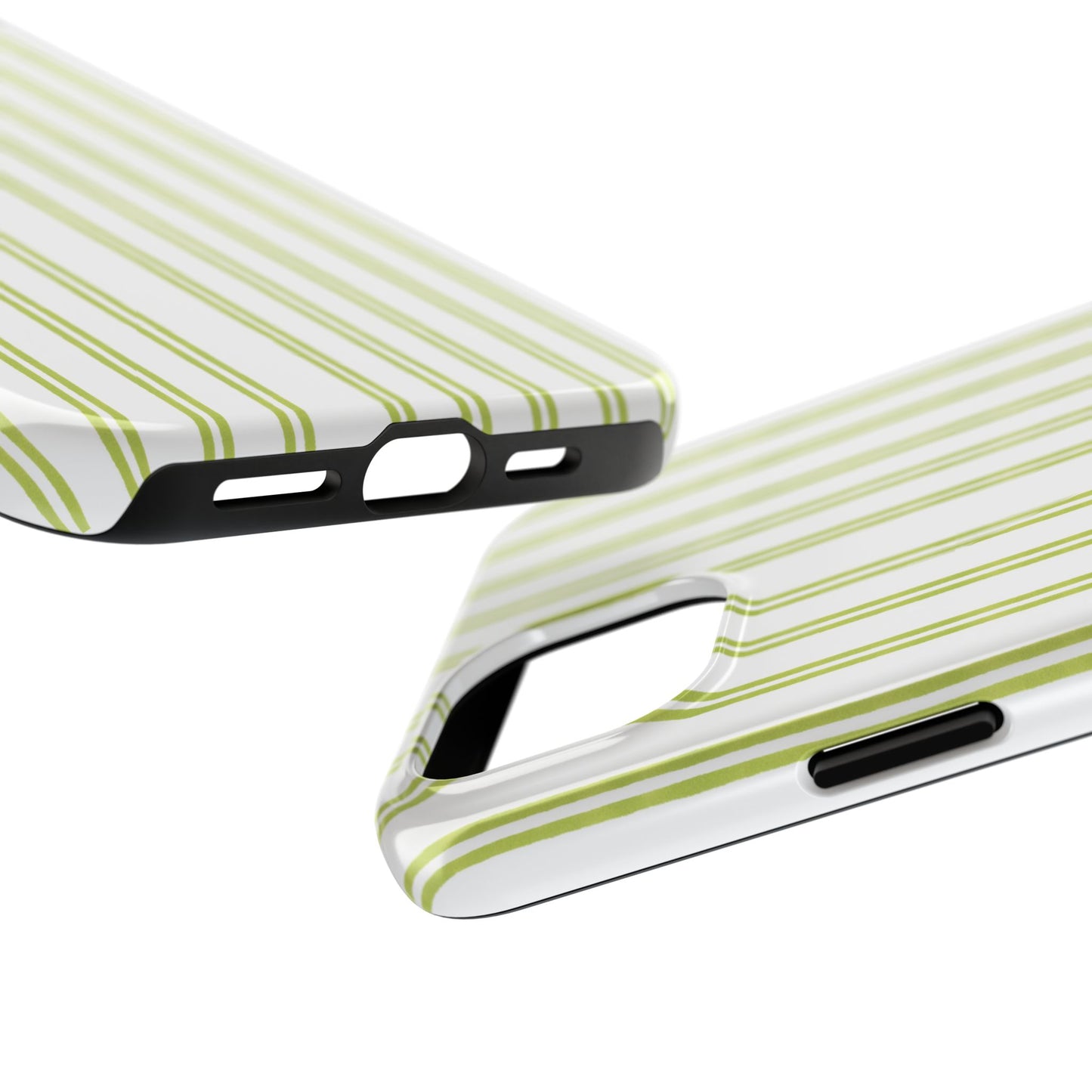 Green Double Stripe Phone Case