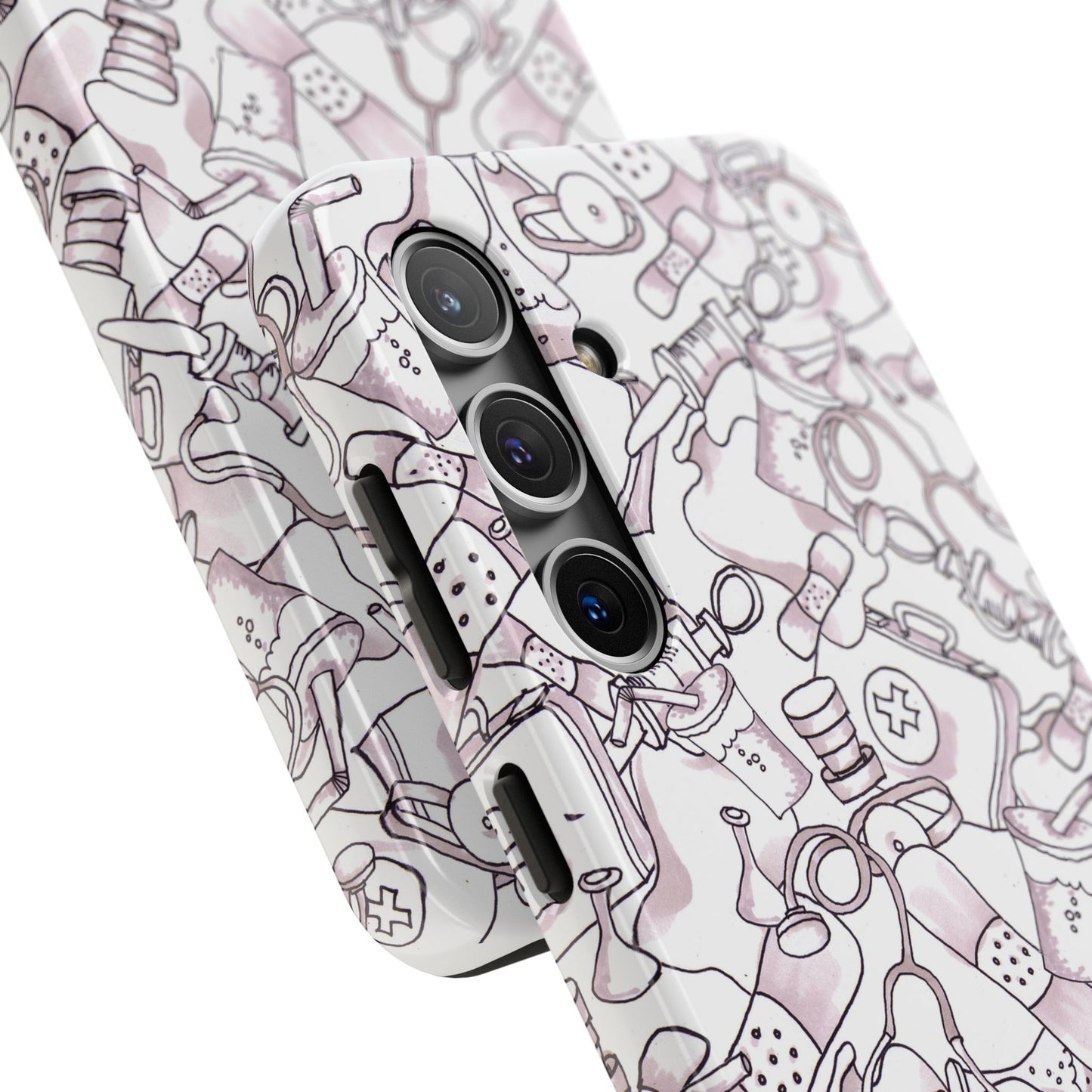 Med Stuff White Phone Case