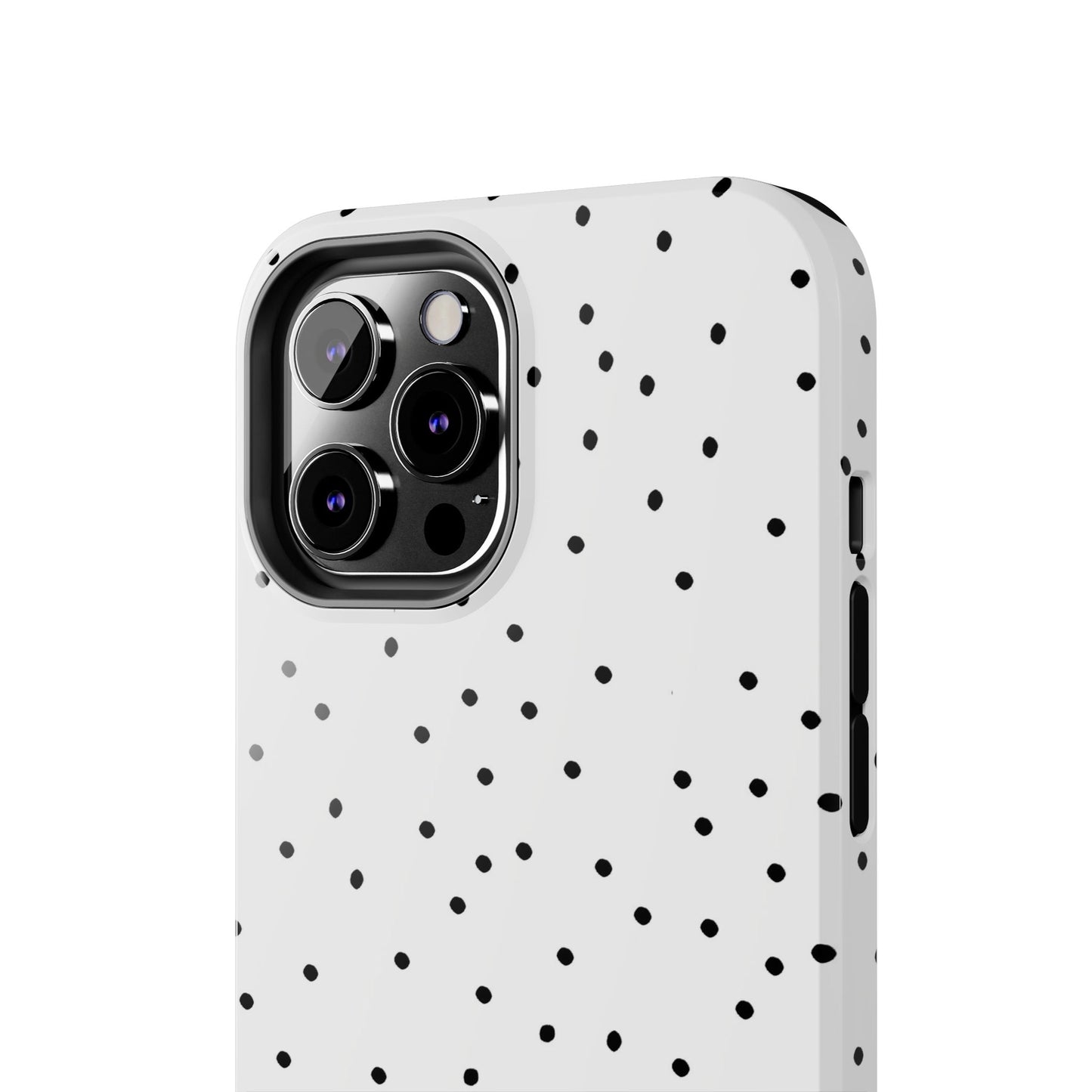 Space Dots White / Black Phone Case