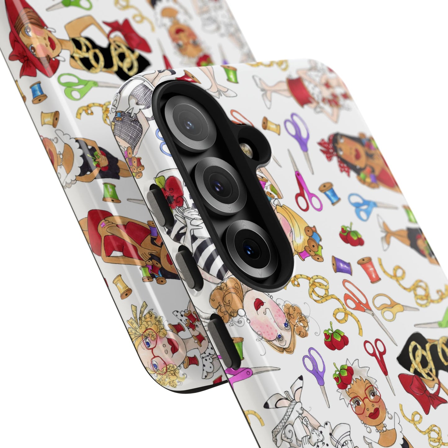 Sew Tossed White Phone Case