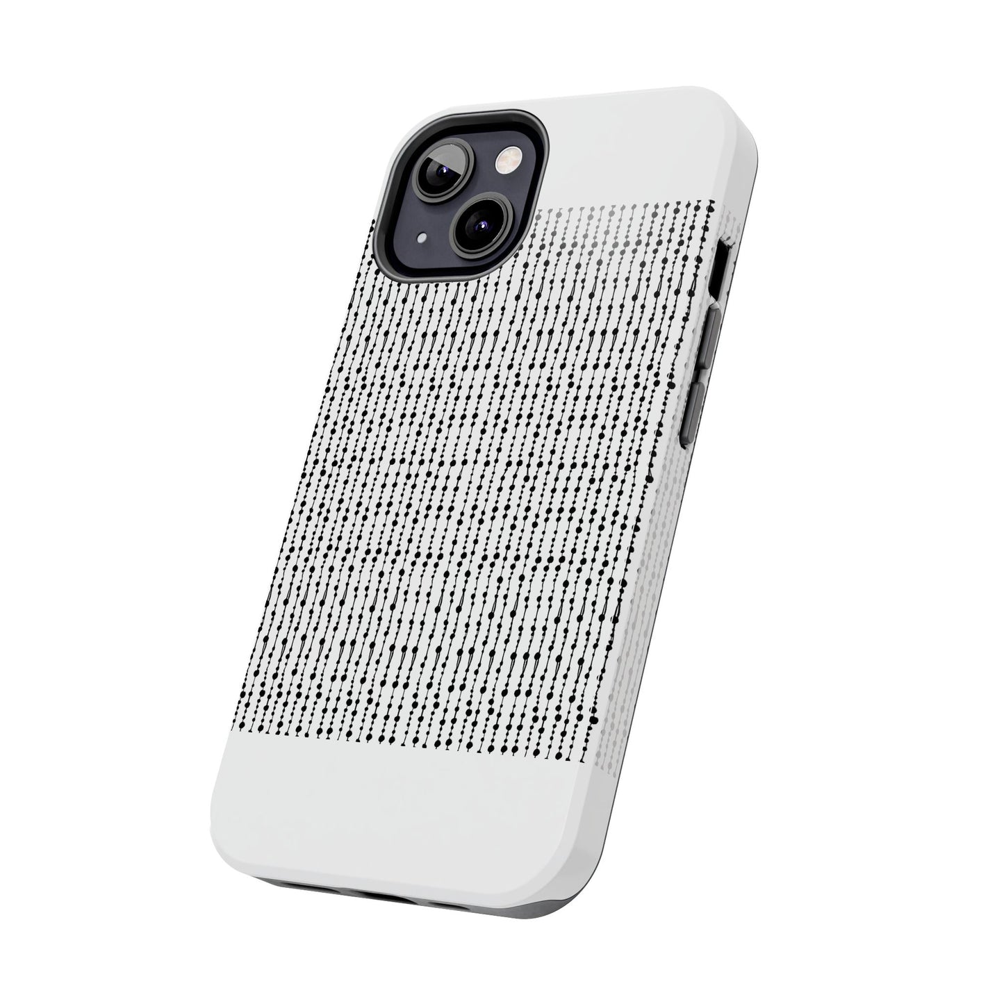 Beaded Curtain White / Black Phone Case