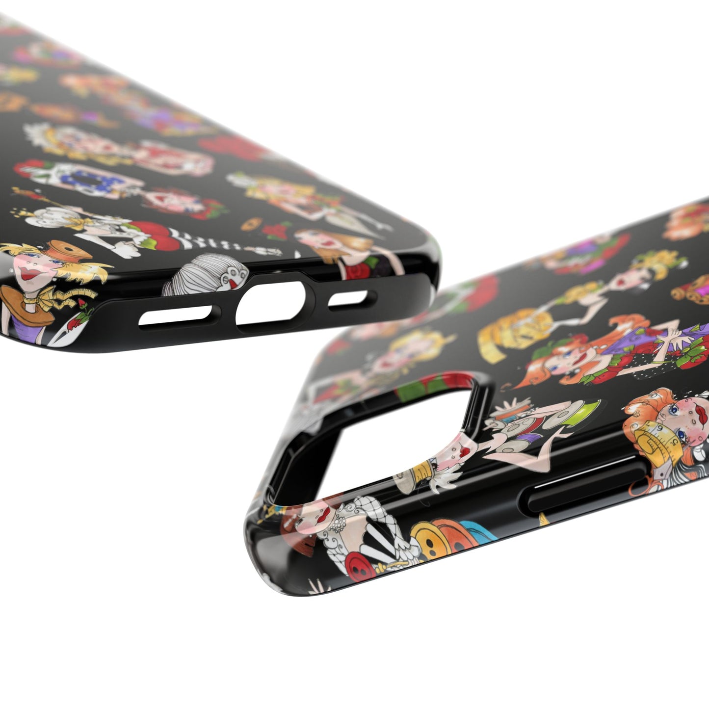 Curious Toss Black Phone Case