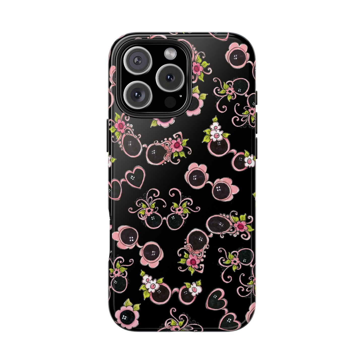 Tossed Shades Black Phone Case