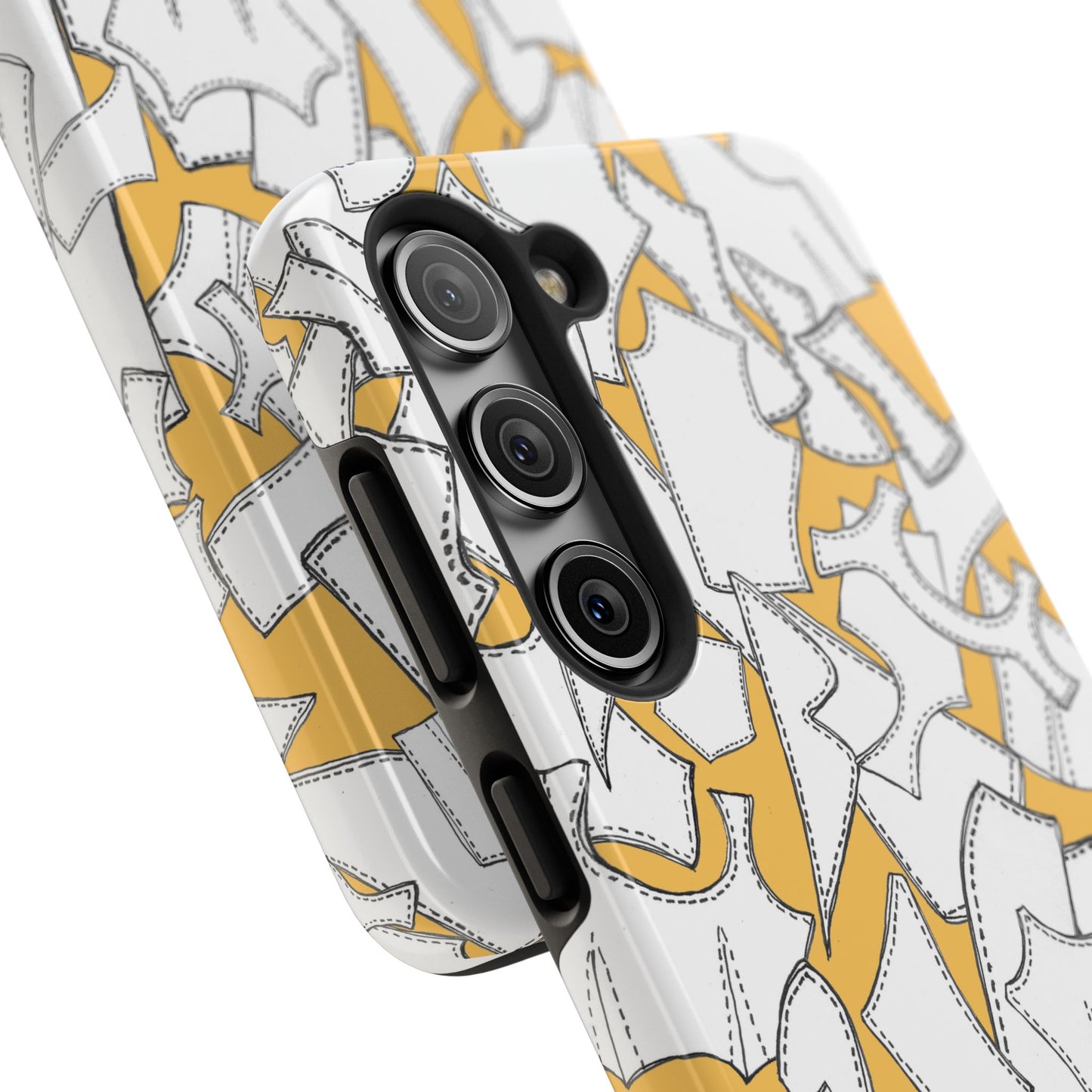 Pattern Pieces Yellow Phone Case