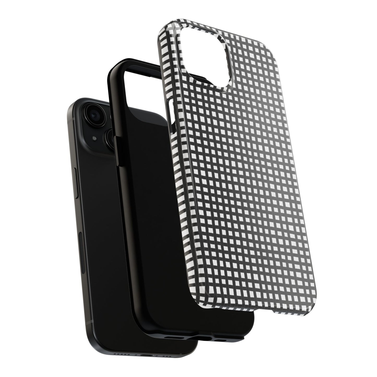 Chipper Check Black / White Phone Case