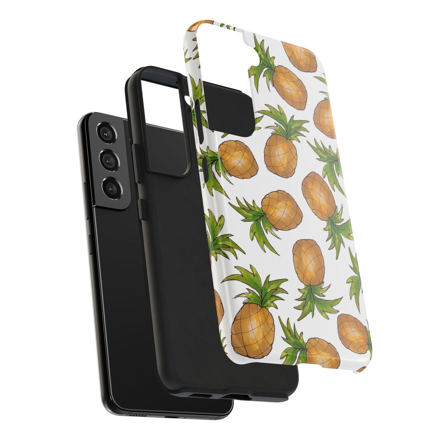 Pineapple Toss White Phone Case