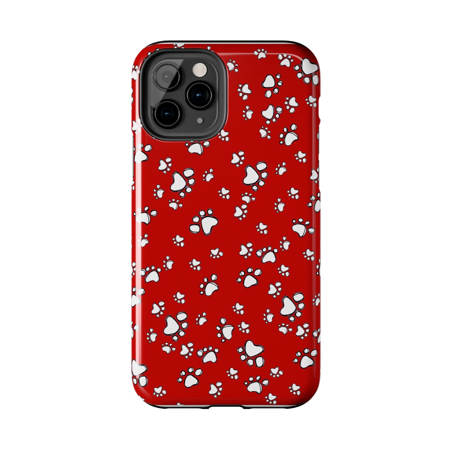 Paw Flakes Red Phone Case