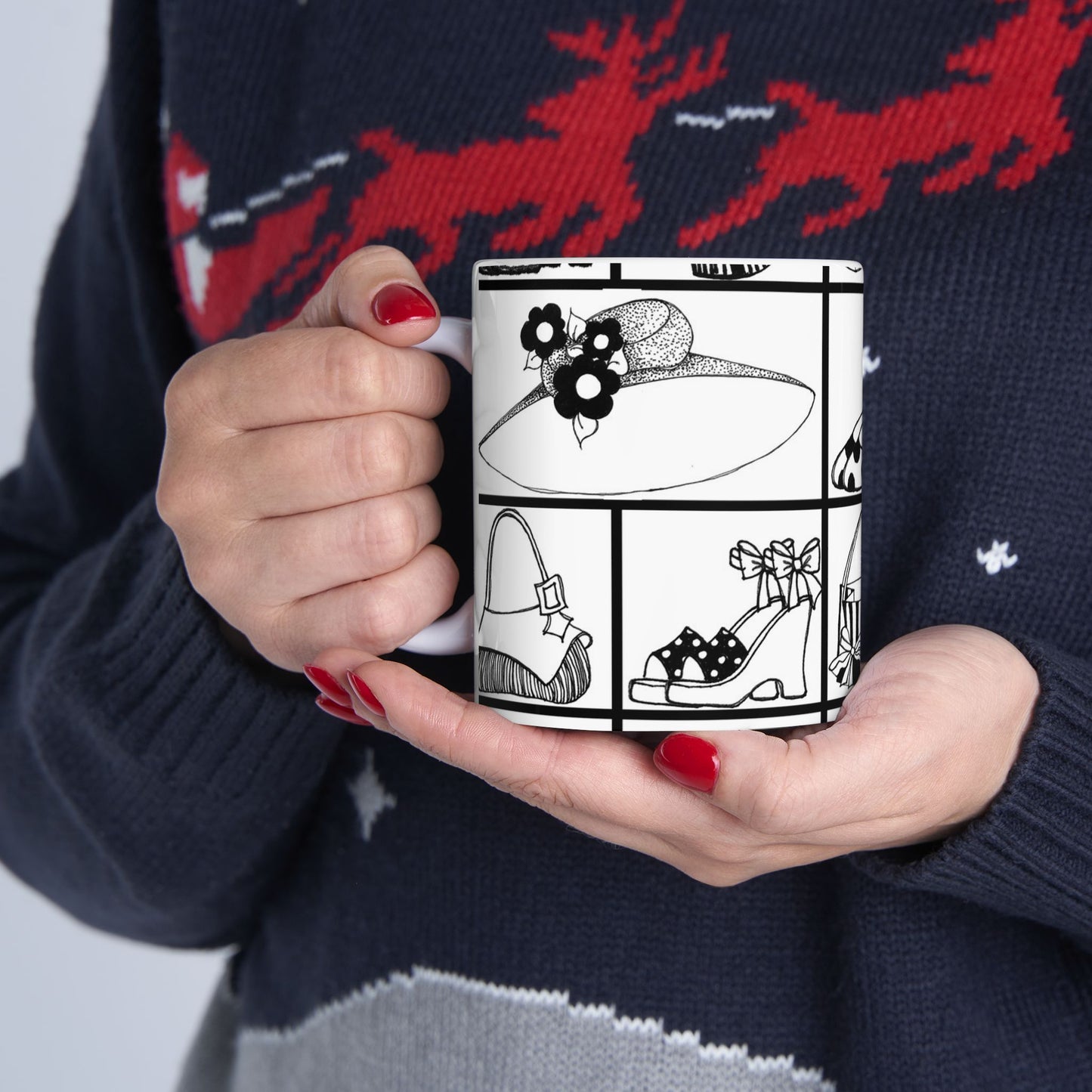 Her Shelves White Cup