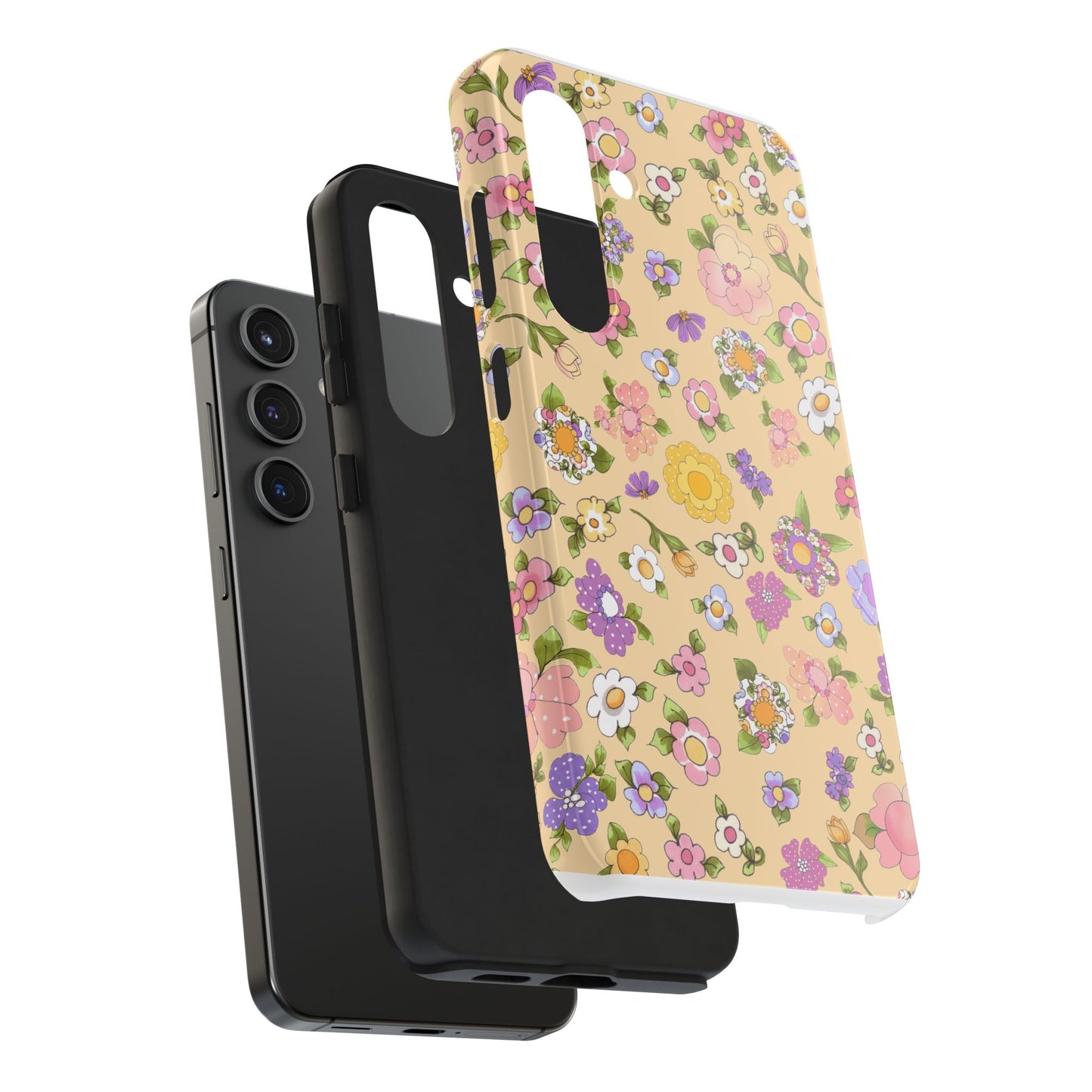 Flowery Yellow Phone Case