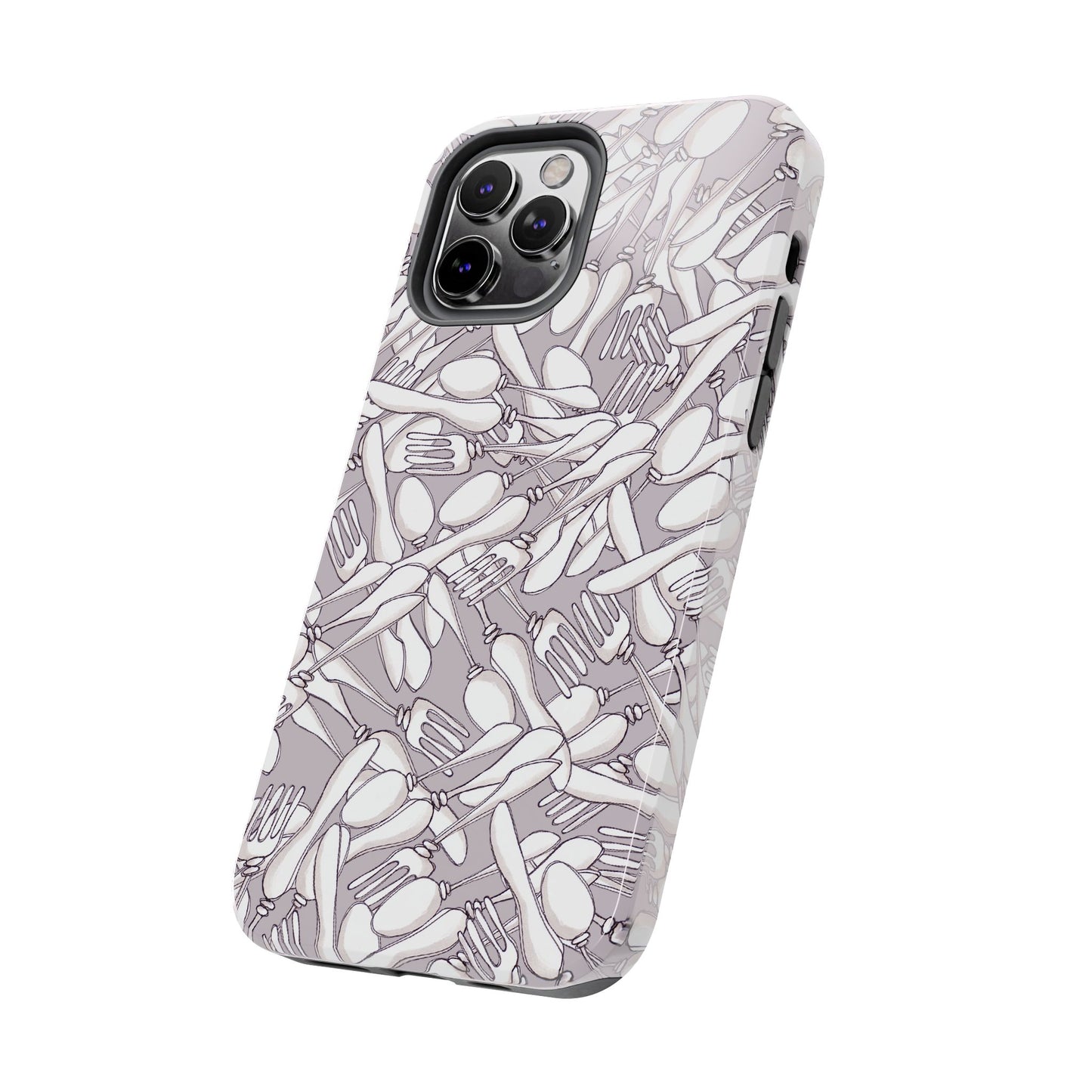 Silverware Wars Silver Phone Case