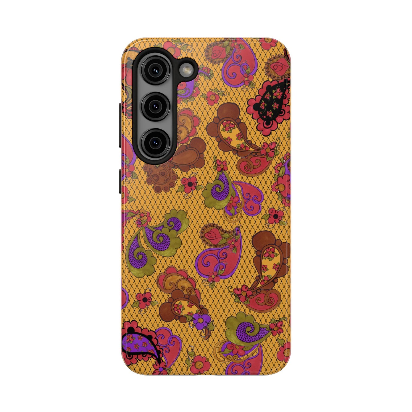 Posie Paisley Gold Phone Case