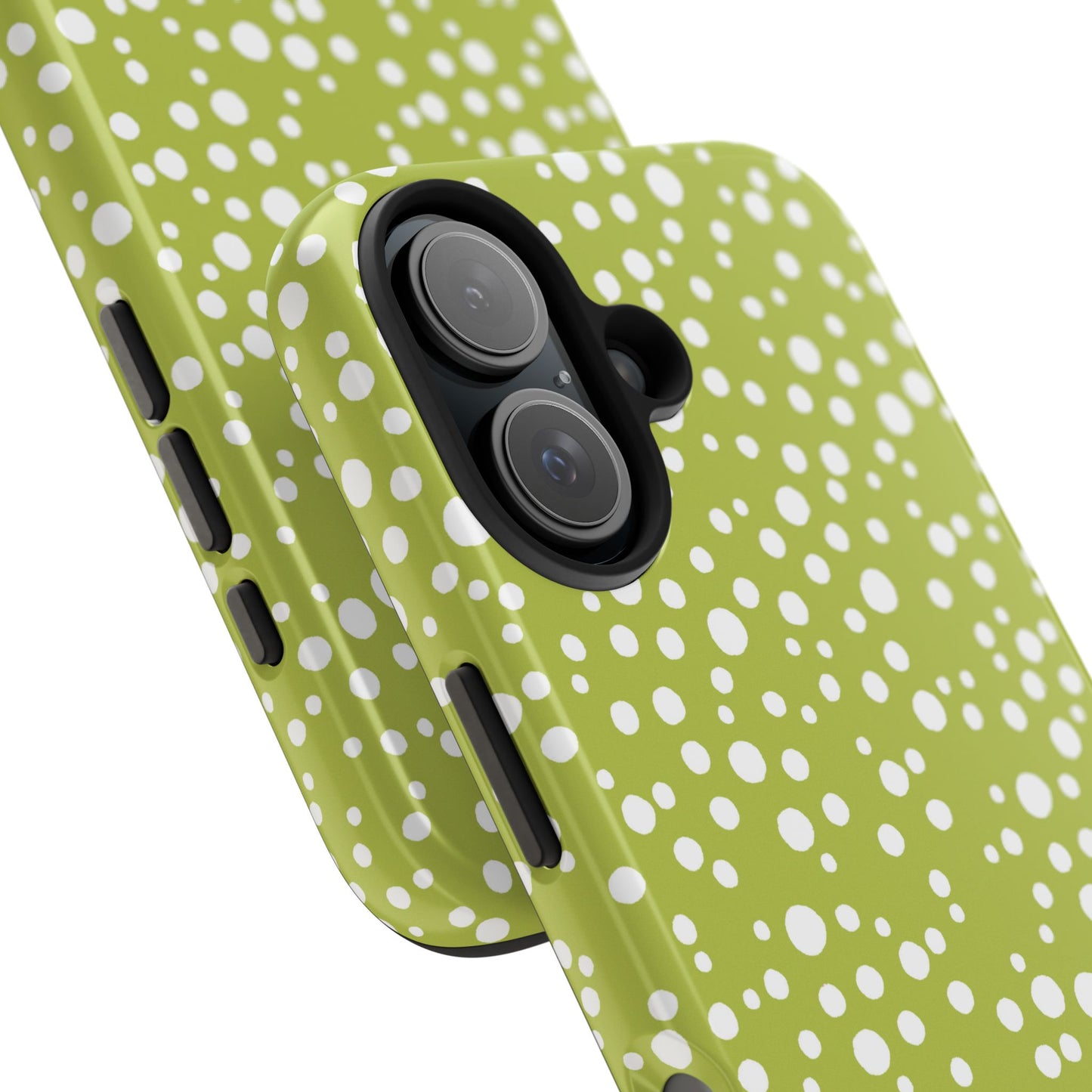 Balloon Dots Green / White Phone Case