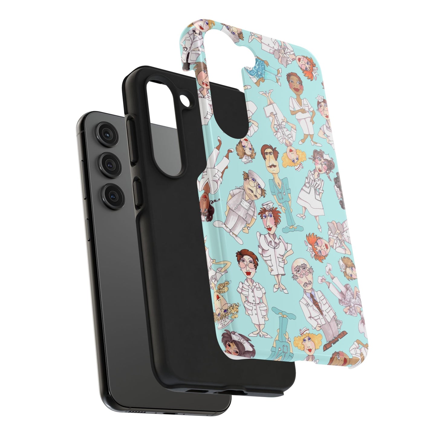 Happy Staff Aqua Phone Case