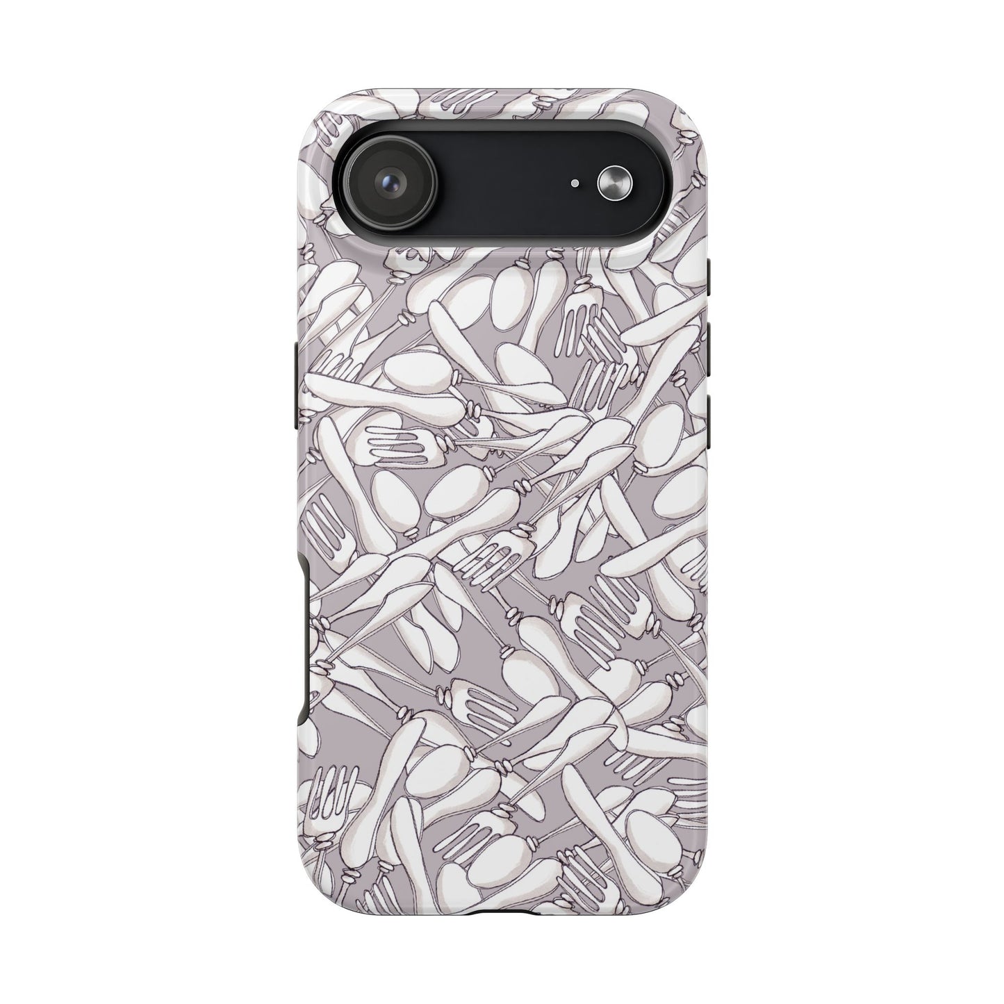 Silverware Wars Silver Phone Case