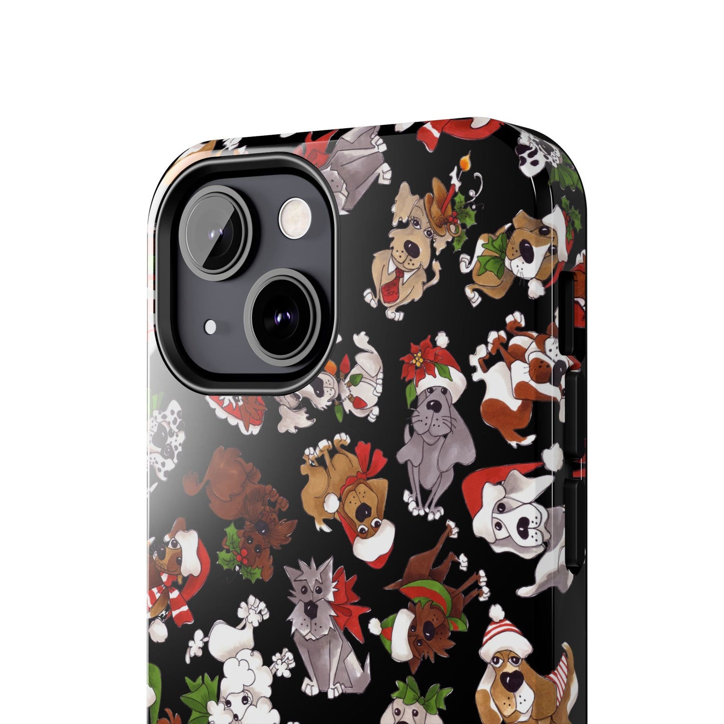 Doggie Toss Black Phone Case