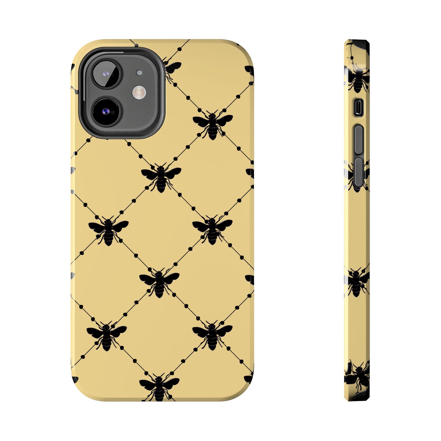 Beaded Bees Yellow Phone Case