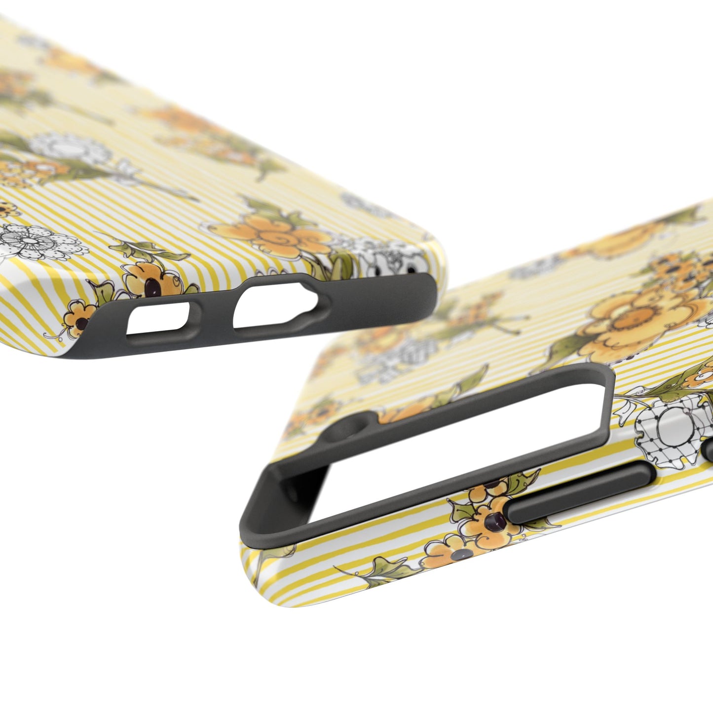 Bee Floral White / Yellow Phone Case