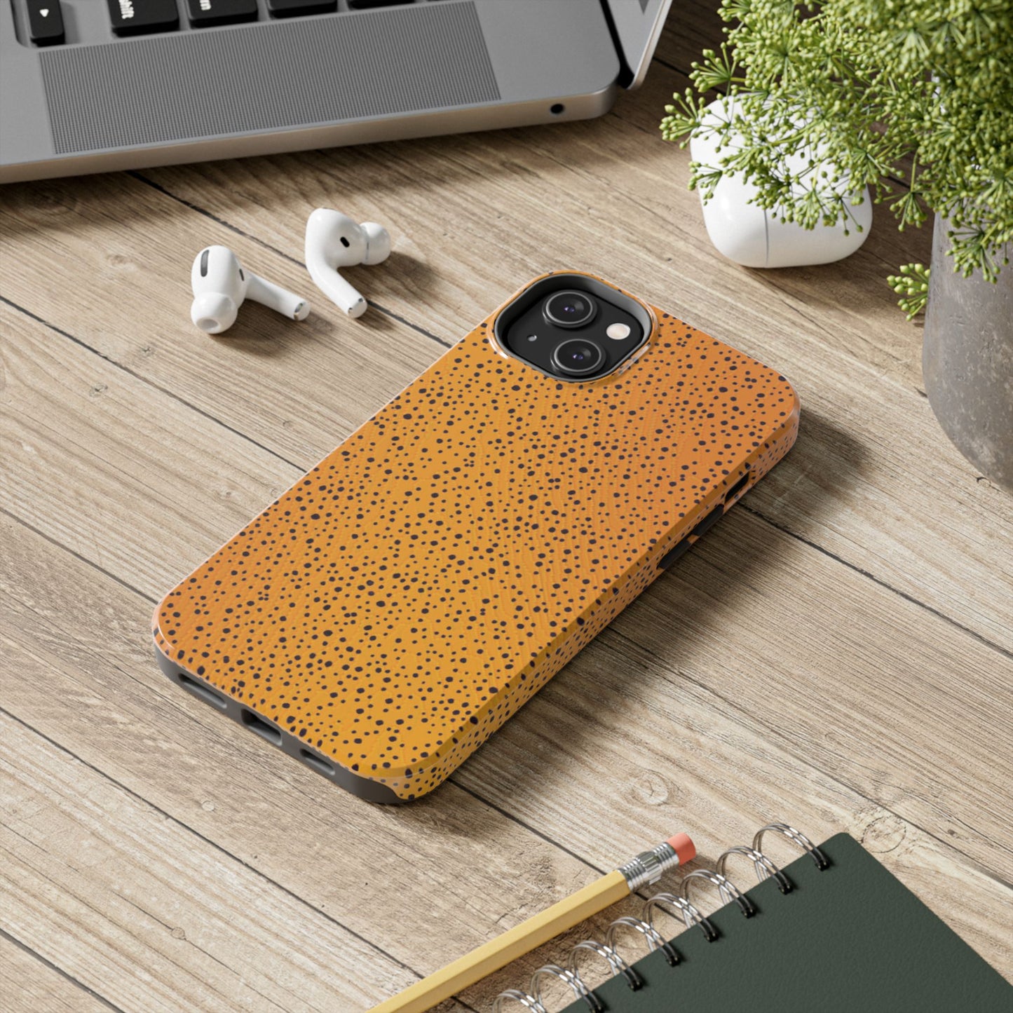 Pepper Dots Gold Phone Case