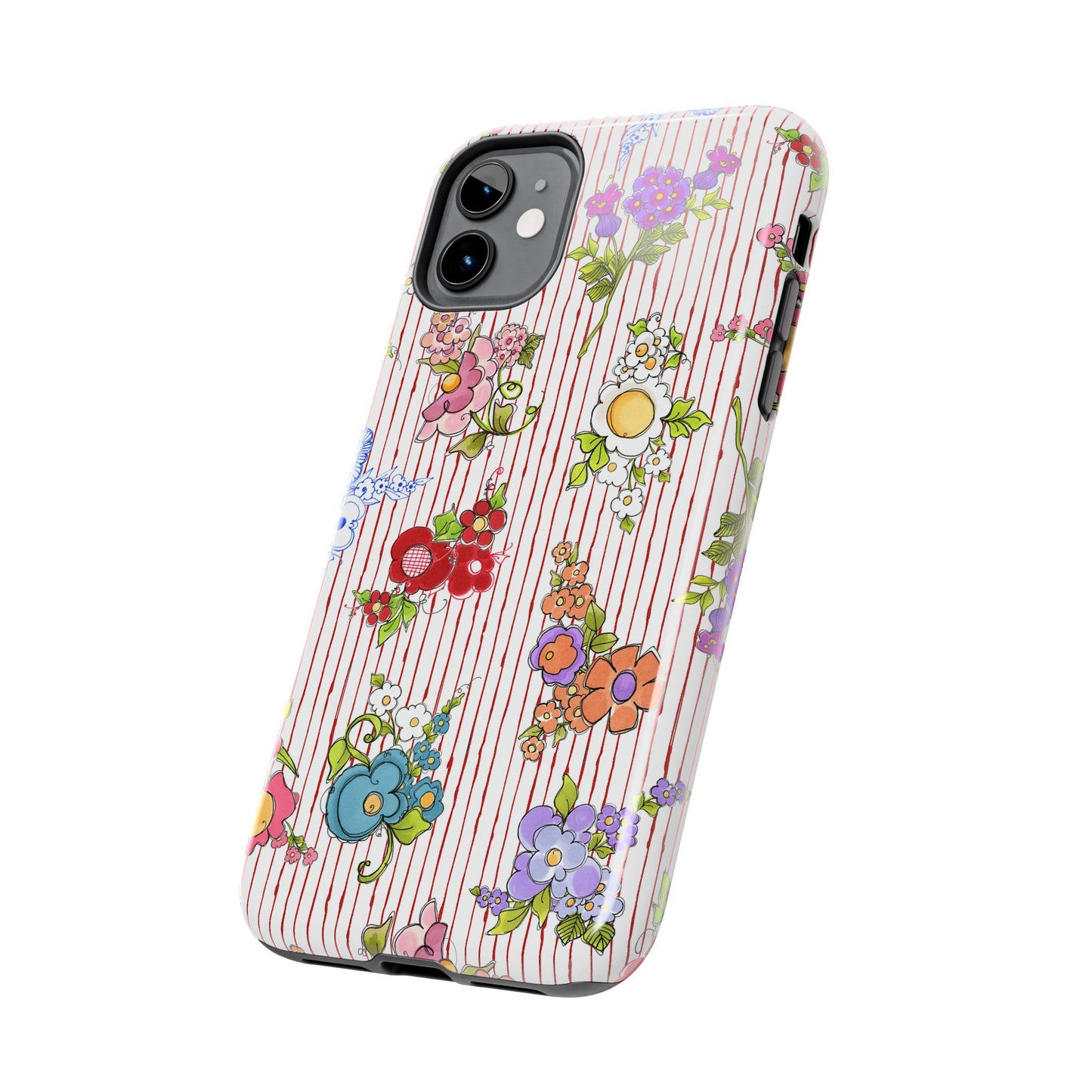 Mixed Bouquets Red / White Phone Case
