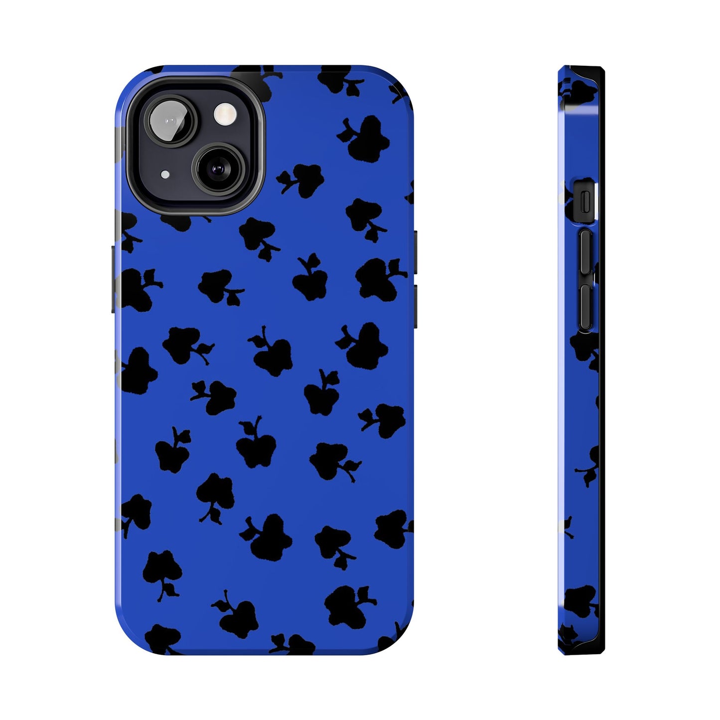 Happy Apples Blue / Black Phone Case