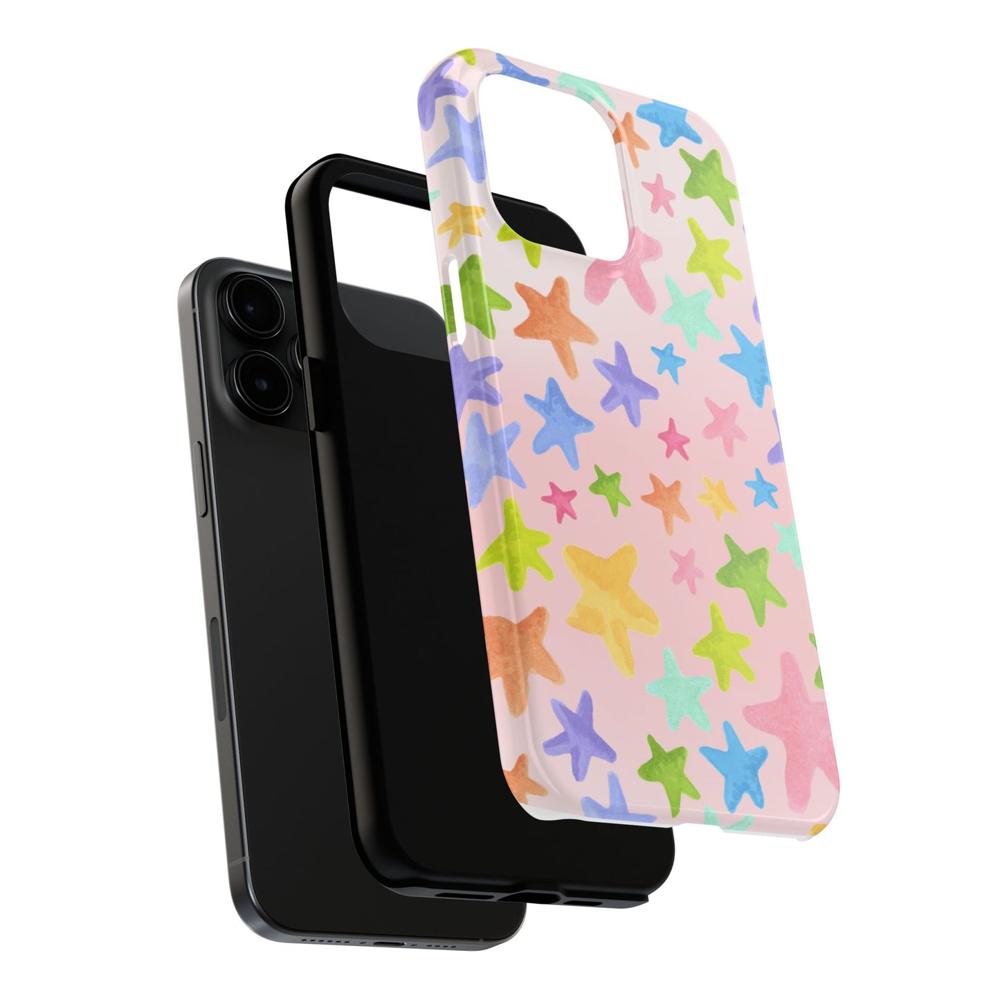 Happy Stars Pink Phone Case