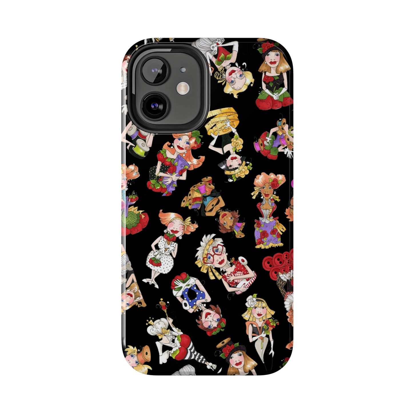 Curious Toss Black Phone Case