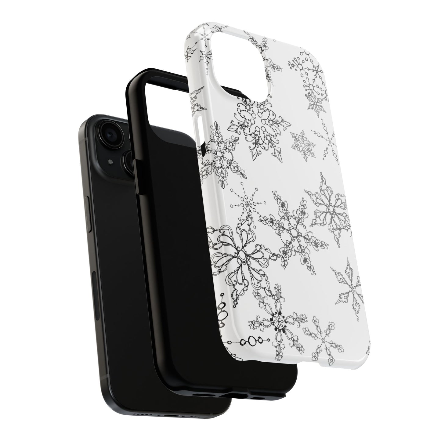 Random Flakes White Phone Case