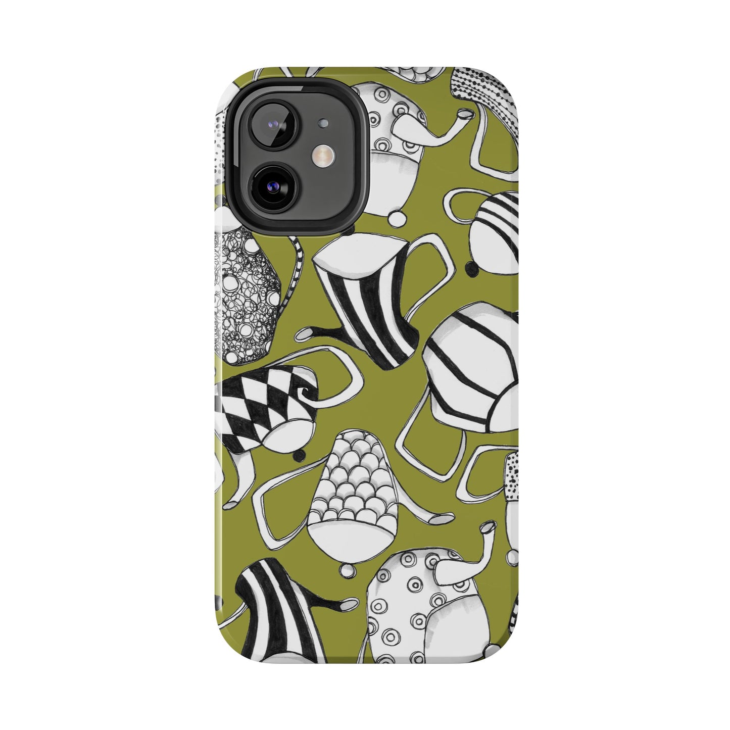 Coffee, Tea Anyone? Green Phone Case