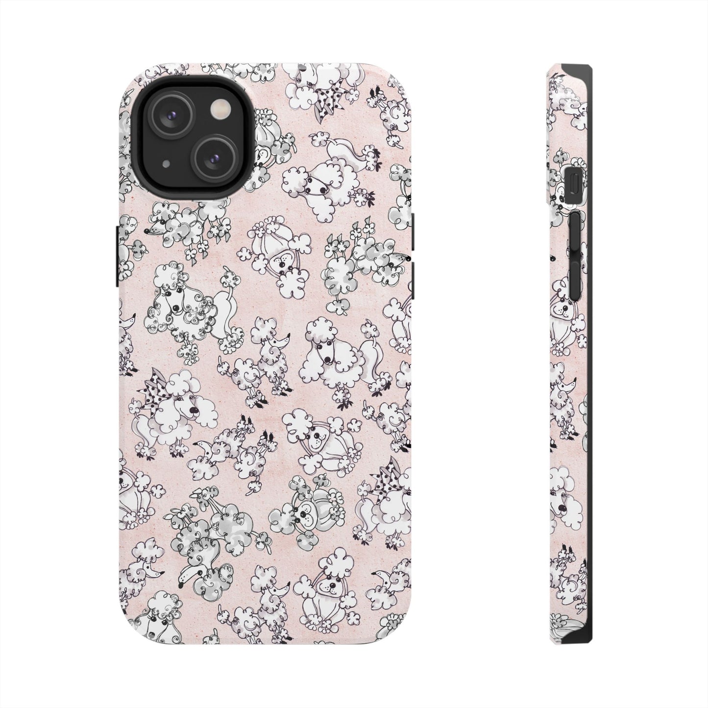 Paris Poodles Pink Phone Case