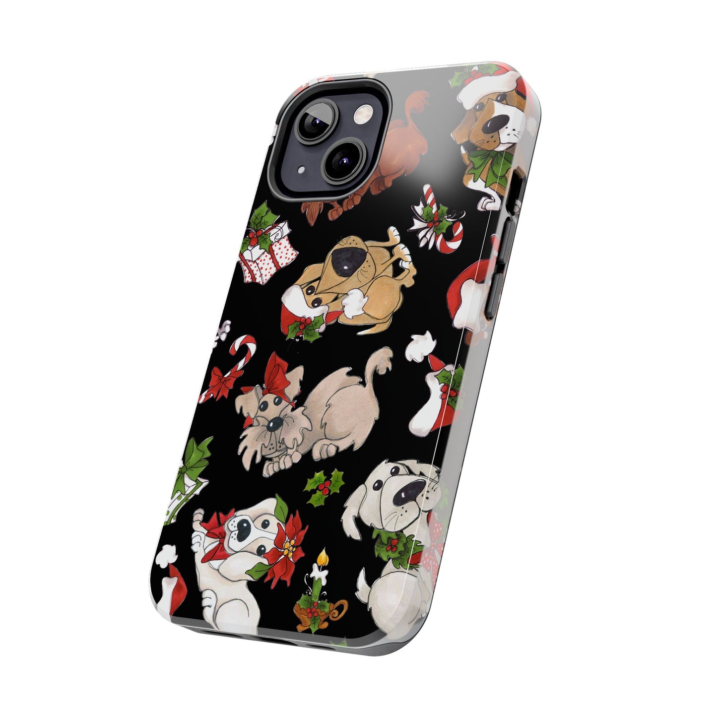 Doggie Toss Black Phone Case
